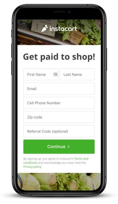 instacart get paid to shop