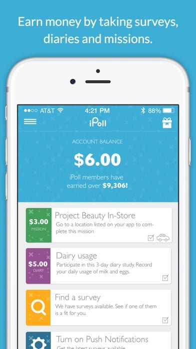 ipoll money making app screenshot